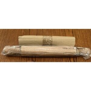 Pioneer Woman Rolling Pin Wooden One Piece 16" Farmhouse